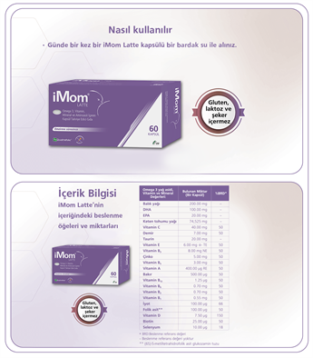 iMom Latte 60 Kapsül Aromasiz