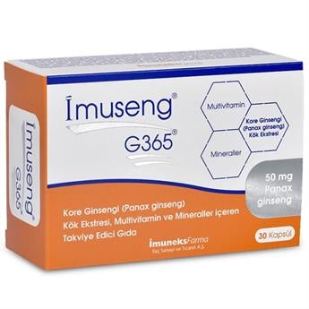 Imuneks Imuseng G365 30 Kapsül Aromasiz