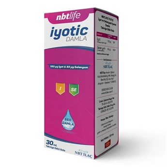 Nbt Life Iyotic Damla - Iyot ve Selenyum - Tiroid ve Metabolizma Desteği - 30 ml