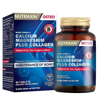 Nutraxin B-One Formula 90 Tablet Kalsiyum, Magnezyum, Çinko, D Vitamini ve Bakır İçeren Takviye