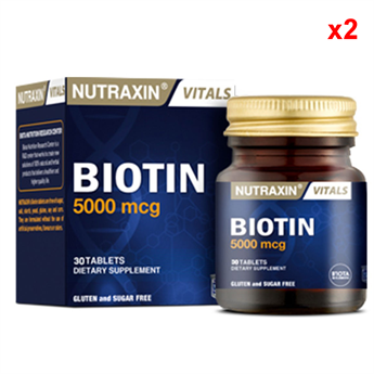 Nutraxin Biotin 5000 mcg 30 Tablet 2li
