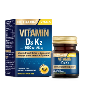 Nutraxin D3K2 1000 IU120 Tablet
