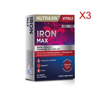 NUTRAXIN IRON MAX 3AL 2ODE 90 TAB