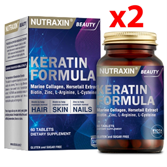 Nutraxin Keratin Formula 60 Tablet 2li (MF-74117-2) 
