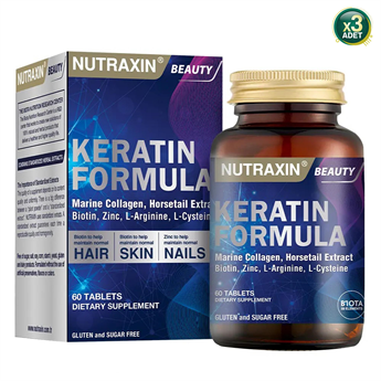 Nutraxin Keratin Formula 60 Tablet 3lü (MF-74117-3)