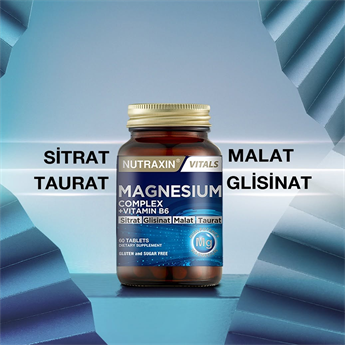 Nutraxin Magnesium Complex + Vitamin B6 60 Tablet - SKT:07/2028