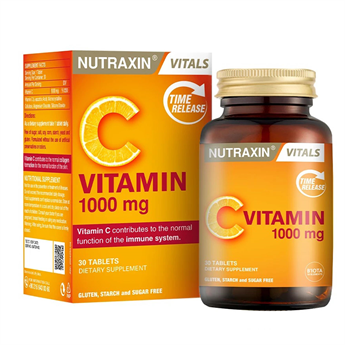 Nutraxin Vitamin C 1000 mg Takviye Edici Gıda 30 Tablet (158006)