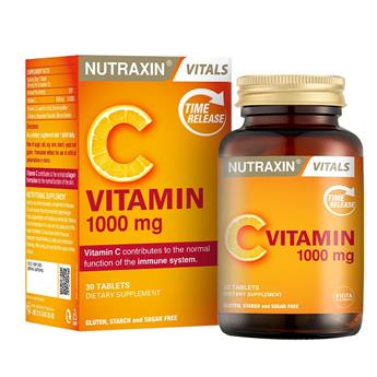 Nutraxin Vitamin C 1000 mg Takviye Edici Gıda 30 Tablet