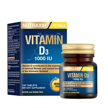 Hype Store Nutraxin Vitals D3 Vitamin 1000 Iu 25 Mcg 120 Tablet Takviye Edici Gıda - Standart