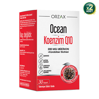 Ocean Koenzim Q10 200 Mg 30 Kapsül 2 Adet
