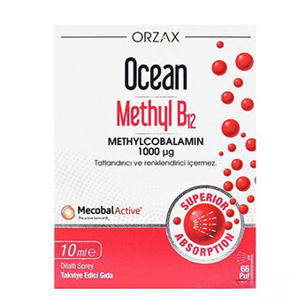 Ocean Methyl B12 Sprey 1000 Mg 10 ml - Aromalı