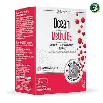 Ocean Methyl B12 1000 mcg Dilaltı Sprey 5 ml 2li