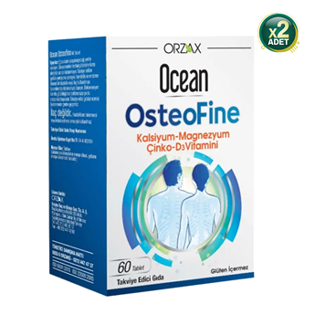 Orzax Ocean Osteofıne Kalsıyum Magnezyum Çinko D3 Vitamini 2 li