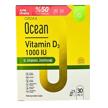 Ocean Vitamin D3 1000 IU Sprey 30 ml