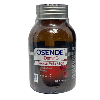 Osende Demir C - Demir Ester C Vitamini 60 Kapsül 8680133000799