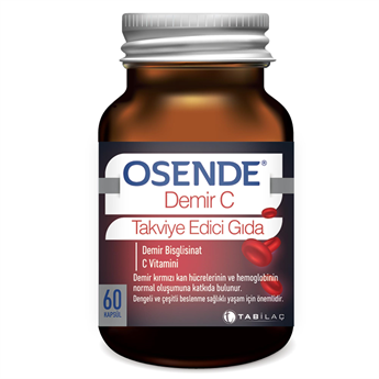 Osende Demir C - Demir Ester C Vitamini 60 Kapsül 8680133000799
