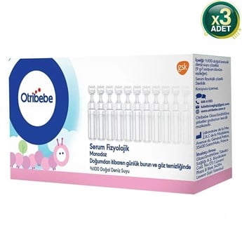 Otribebe Monodoz Serum Fizyolojik 20 Flakon x 3 Adet
