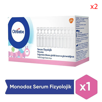 Otribebe Monodoz Serum Fizyolojik 20 Flakon X 2 Adet