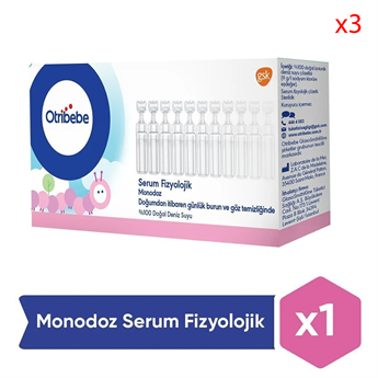 Otribebe Monodoz Serum Fizyolojik 20 Flakon x 3 Adet