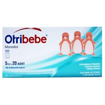 Nessiworld Otribebe Monodoz Serum Fizyolojik %100 Doğal Deniz Suyu 5 ml x 20 Flakon