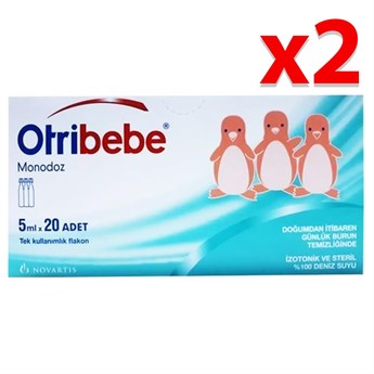 Otribebe Monodoz Serum Fizyolojik 20 Flakon X 2 Adet