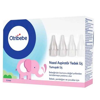 Otribebe Yedek Ucu Nazal Aspiratör 10lu Yumuşak Uç Özelliği ile Bebekler İçin Güvenli Kullanım - 1 Kutu