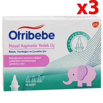 Otribebe Nazal Aspiratör Yedek Uç 10lu (3 Kutu)