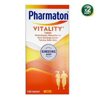 Pharmaton Vitality 100 Tablet 2 Adet
