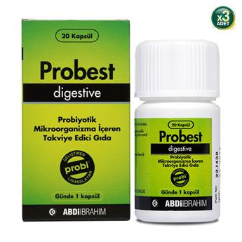 Probest Digestive Probiyotik 20 Kapsül 3lü
