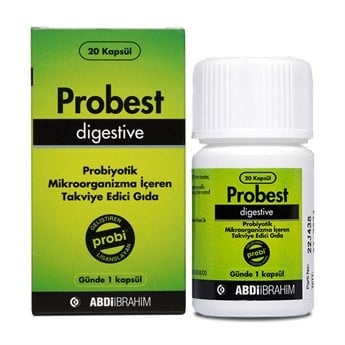 Probest Probiyotik Digestive 20 Kapsül - Sindirim Sistemi Destekleyici Abdi İbrahim