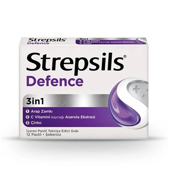 Strepsils Herbal Zencefil Aromalı 16lı Pastil + Strepsils Herbal Kara Mürver 16 Pastil + Strepsils Defence 12 Pastil 