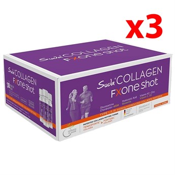 Suda Collagen Fxone Shot Orange 40 ml x 30 Shot - Portakallı 3 ADET