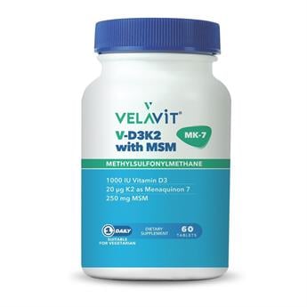 Velavit V-D3K2 with MSM 60 Tablet