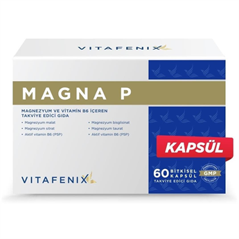 Vitafenix Magna P Magnezyum Ve Vitamin B6 İçeren Takviye 60 Kapsül