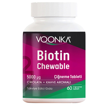 Vonka Voonka Biotin Chewable 5000 Mcg 62 Tablet