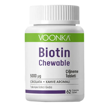 Vonka Voonka Biotin Chewable 5000 Mcg 62 Tablet