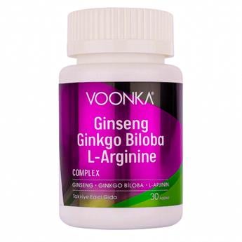 Voonka Ginseng Ginkgo Biloba L-Arginine 30 Kapsül