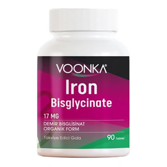 Vonka Voonka Iron Bisglycinate Demir 90 Tablet (İlaç Kutusu Hediyeli)