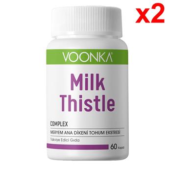 Voonka Milk Thistle 62 Kapsül 2 Adet - Sade