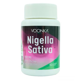Voonka Nigella Sativa Çörek Otu Yağı 1000 mg 62 Kapsül