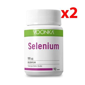 Voonka 100 Mg Selenıum Içeren Takviye Gıda 92 Tablet*2 Adet