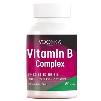 Voonka Vitamin B Complex 60 Tablet Yeni Ambalaj