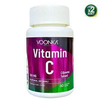 Voonka Vitamin C Çiğneme 60 Tablet 2 Adet
