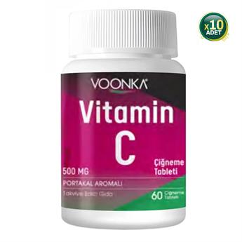 Voonka Vitamin C Çiğneme Tableti 10 Adet 