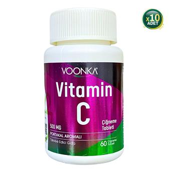 Voonka Vitamin C Çiğneme Tableti 10 Adet 