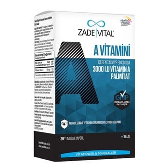 Zade Vital A Vitamini 30 Kapsül