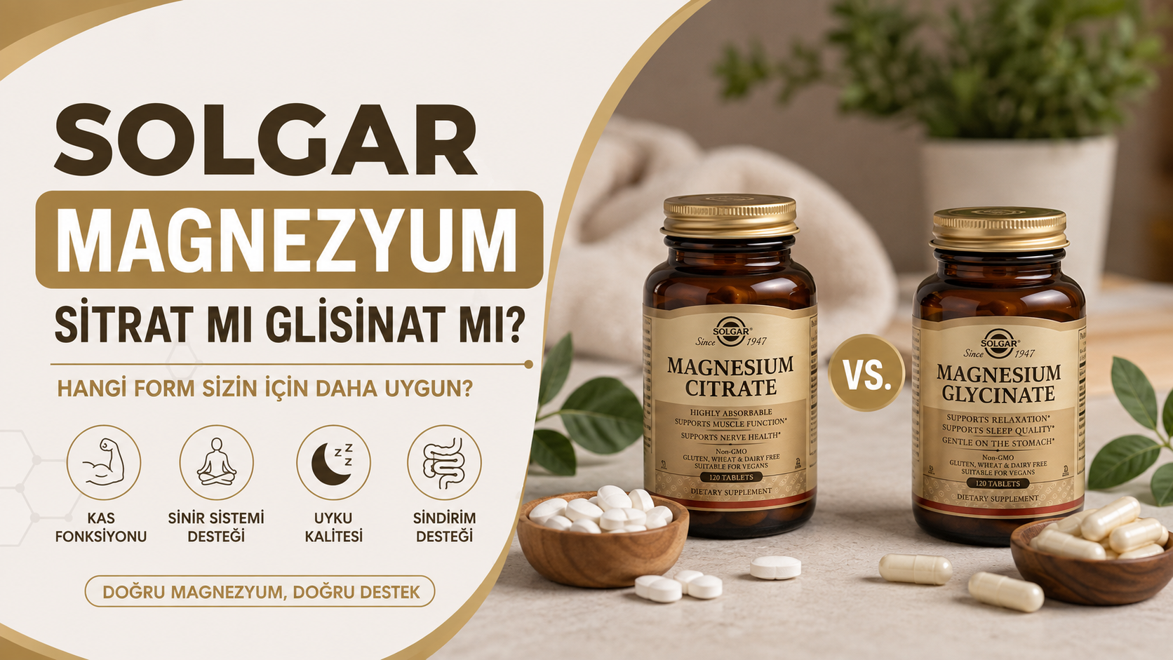 Solgar Magnezyum Sitrat mı Glisinat mı?
