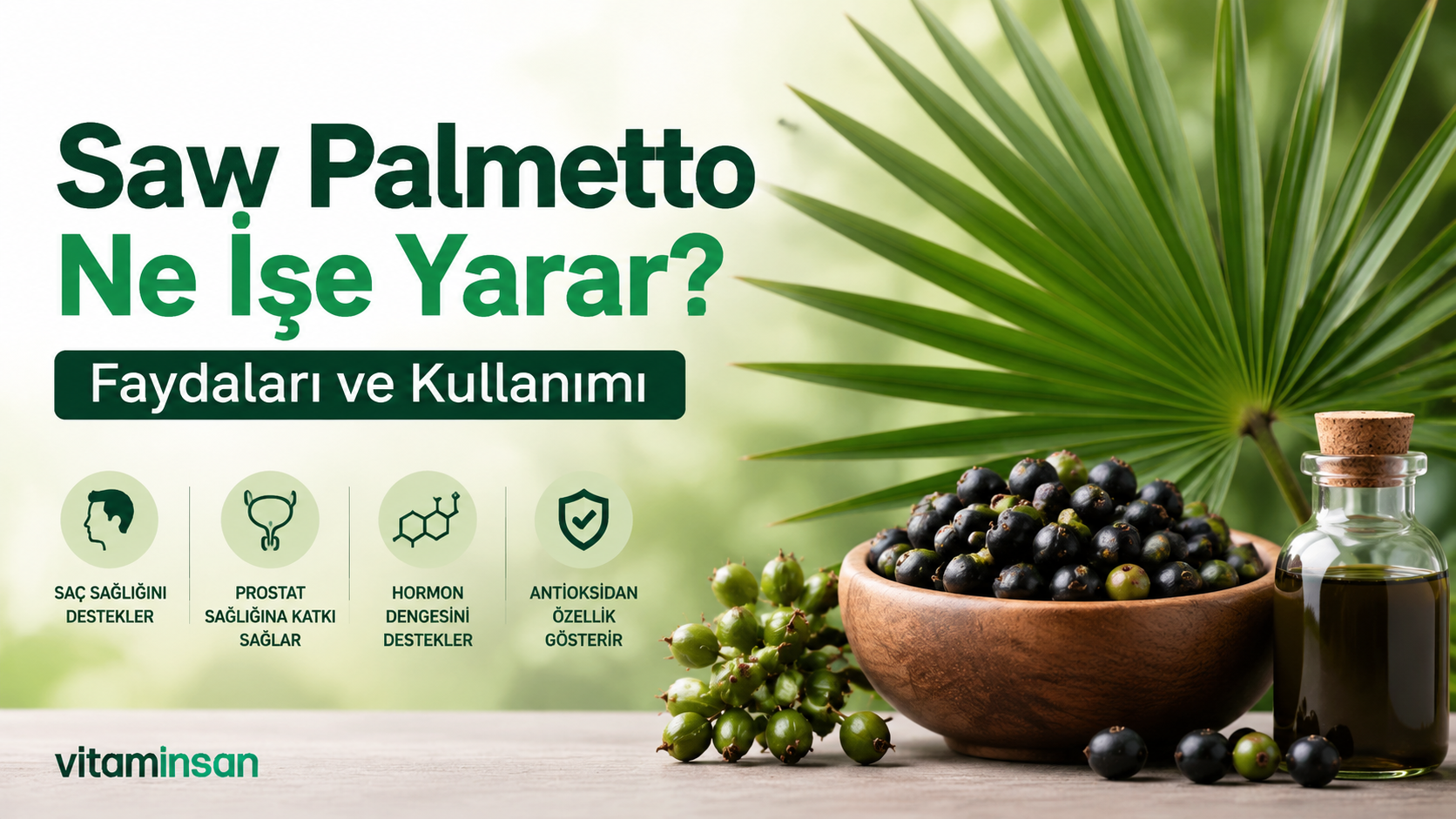 Saw Palmetto Ne İşe Yarar? Faydaları ve Kullanımı