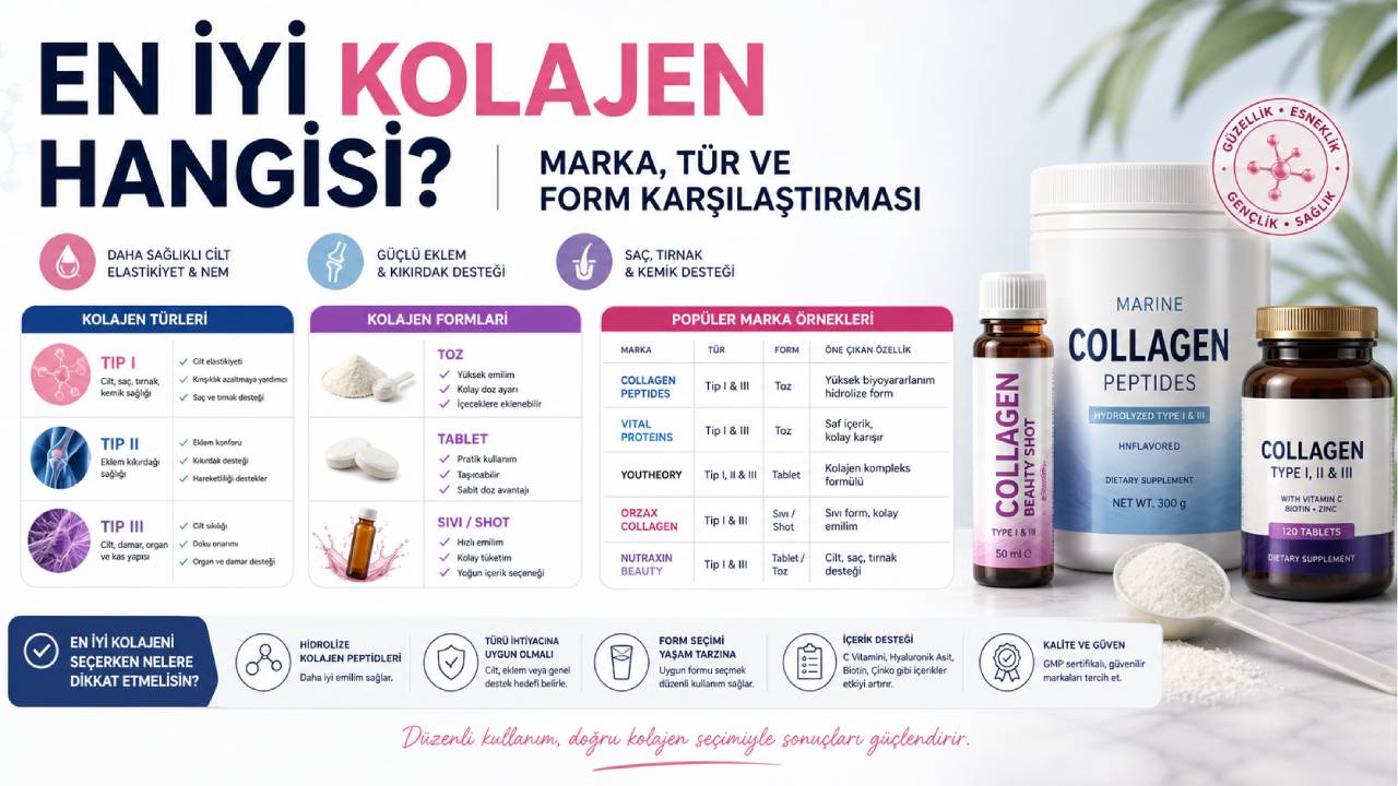 En İyi Kolajen Hangisi? Marka, Tür ve Form Karşılaştırması