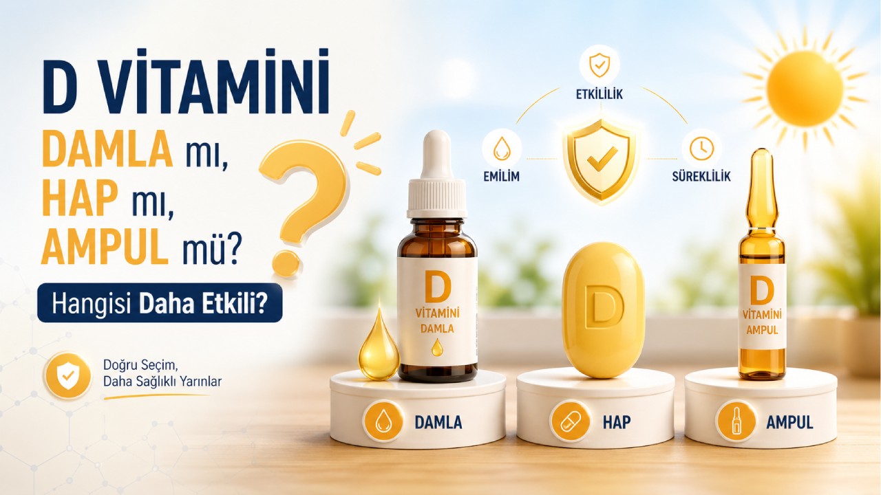 D Vitamini Damla mı, Hap mı, Ampul mü? Hangisi Daha Etkili?
